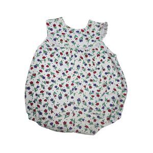 Vintage 90s All Mine Tulip Flower Baby Romper 24 Months